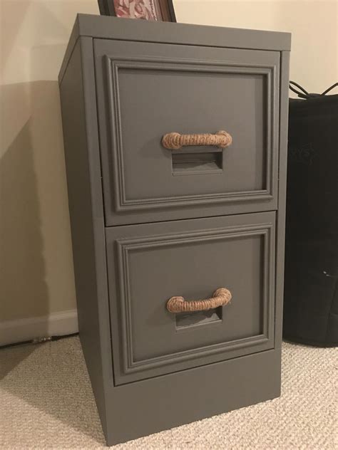 old rusty file cabinet makeover